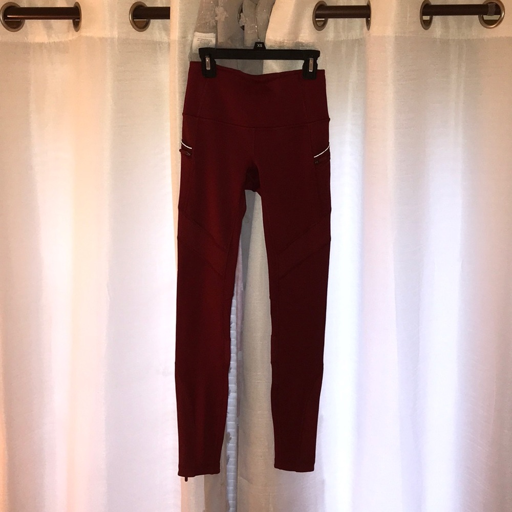 Red Lululemon Leggings